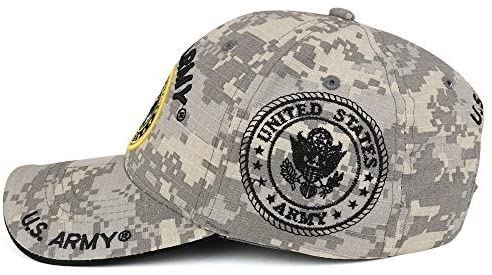 Trendy Apparel Shop US Army Emblem Retired Embroidered Officially Licensed Military Cap