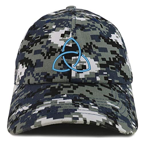Trendy Apparel Shop Holy Trinity Embroidered Soft Crown 100% Brushed Cotton Cap