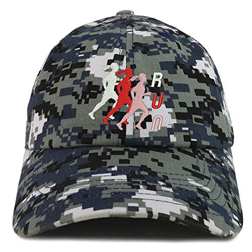 Trendy Apparel Shop Female Run Embroidered Soft Crown 100% Brushed Cotton Cap