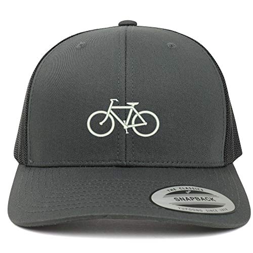 Trendy Apparel Shop Love to Bicycle Embroidered 6 Panel Trucker Mesh Cap