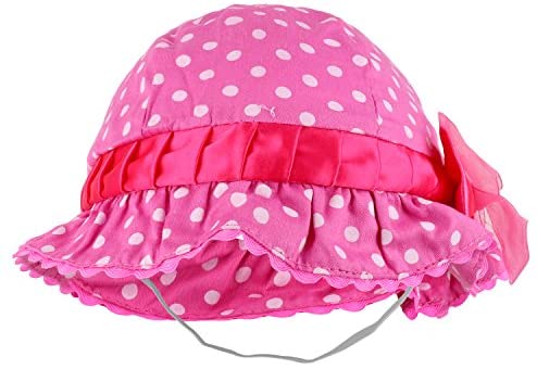 Trendy Apparel Shop Baby Infant Soft Polka Dot Print Cotton Bonnet Hat