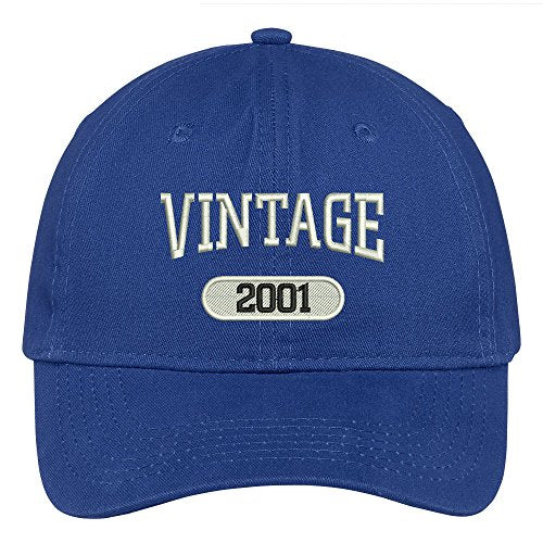 Trendy Apparel Shop Vintage 2002 Embroidered 18th Birthday Relaxed Fitting Cotton Cap