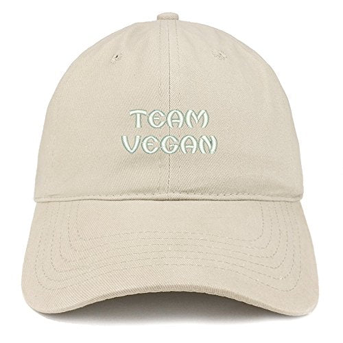 Trendy Apparel Shop Team Vegan Embroidered Low Profile Brushed Cotton Cap