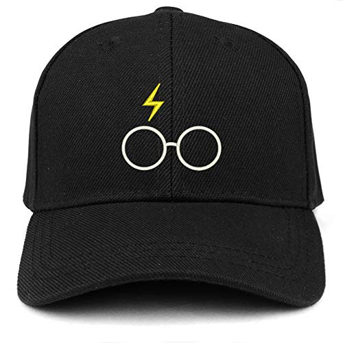 Trendy Apparel Shop Harry Glasses Embroidered Youth Size Kids Structured Baseball Cap