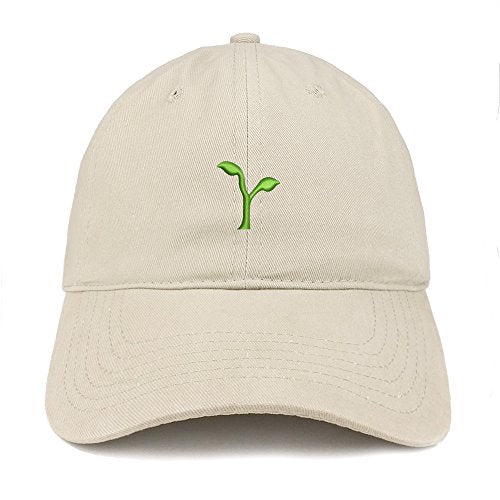 Trendy Apparel Shop Seeding Emoticon Embroidered 100% Soft Brushed Cotton Low Profile Cap