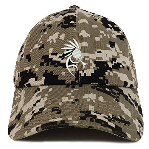Trendy Apparel Shop Kokopelli Embroidered Soft Crown 100% Brushed Cotton Cap