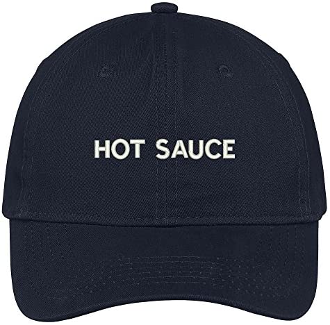 Trendy Apparel Shop Hot Sauce Embroidered Low Profile Cotton Cap Dad Hat