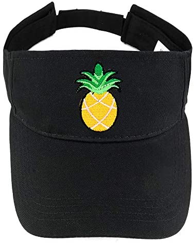 Trendy Apparel Shop Pineapple Patch Cotton Summer Visor Cap