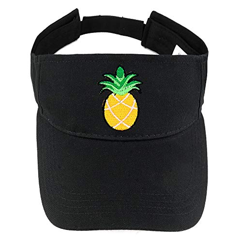 Trendy Apparel Shop Pineapple Patch Cotton Summer Visor Cap