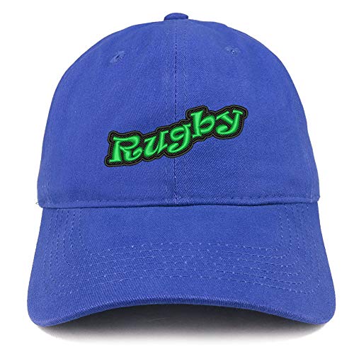 Trendy Apparel Shop Rugby Embroidered Unstructured Cotton Dad Hat