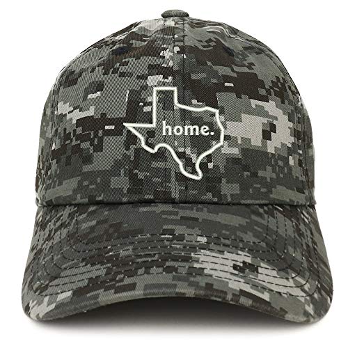 Trendy Apparel Shop Texas Home Embroidered 100% Cotton Adjustable Cap Dad Hat
