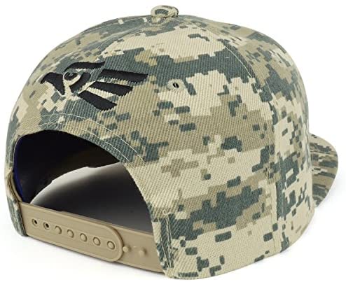 Trendy Apparel Shop Mexican Cara Cara Eagle 3D Embroidered Flatbill Snapback Cap