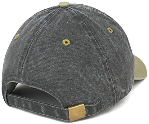 Trendy Apparel Shop Oops Patch Pigment Dyed Washed Two Tone Baseball Cap