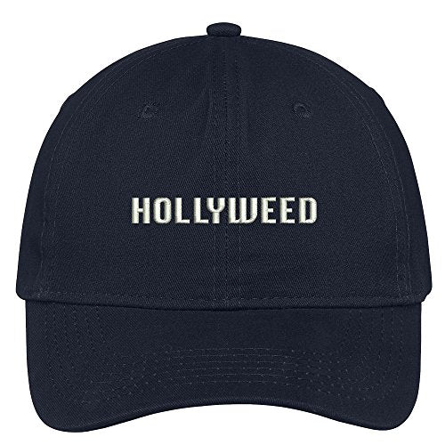 Trendy Apparel Shop Hollyweed Embroidered 100% Quality Brushed Cotton Baseball Cap