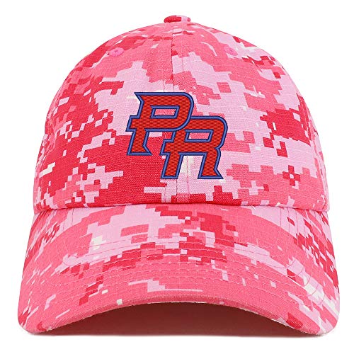 Trendy Apparel Shop Puerto Rico PR Embroidered Soft Crown 100% Brushed Cotton Cap