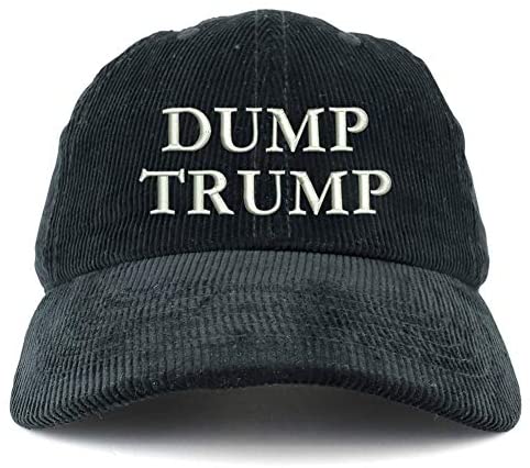 Trendy Apparel Shop Dump Trump Cotton Corduroy Unstructured Baseball Cap