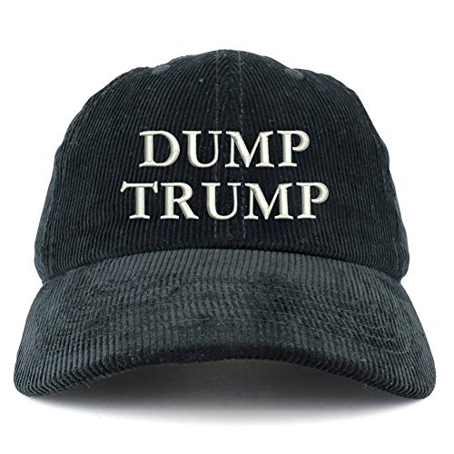 Trendy Apparel Shop Dump Trump Cotton Corduroy Unstructured Baseball Cap