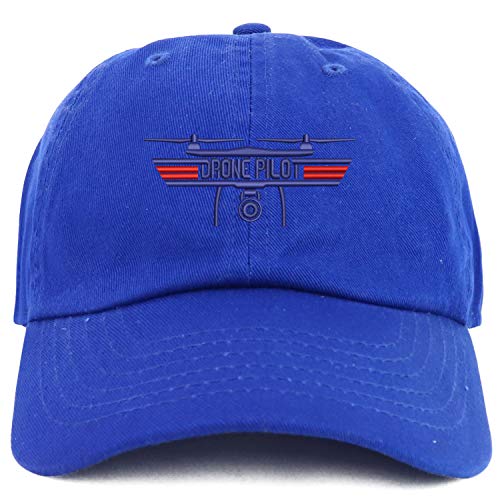 Trendy Apparel Shop Youth Drone Top Gun Pilot Soft Crown Baseball Cap