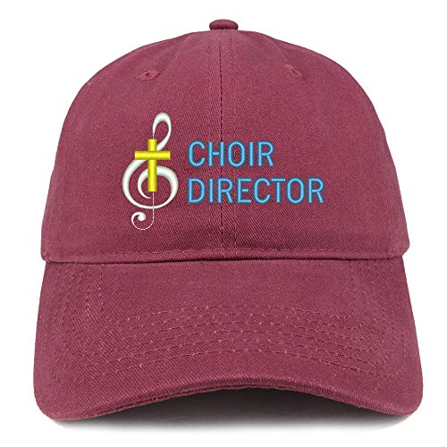 Trendy Apparel Shop Choir Director Embroidered Soft Crown 100% Brushed Cotton Cap