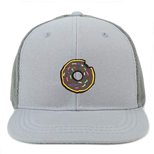 Trendy Apparel Shop Donut Patch Structured Infant Flatbill Mesh Snapback Cap