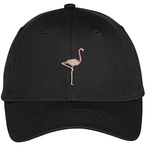 Trendy Apparel Shop Flamingo Embroidered Adjustable Baseball Cap