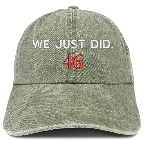 Trendy Apparel Shop We Just Did 46 President 2020 Celebration Washed Cotton Cap