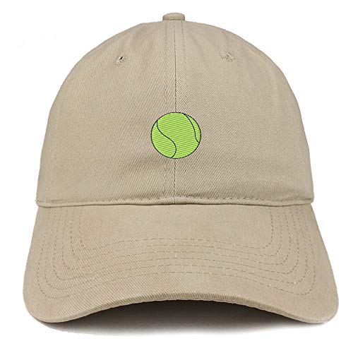 Trendy Apparel Shop Tennis Ball Embroidered Brushed Cotton Cap