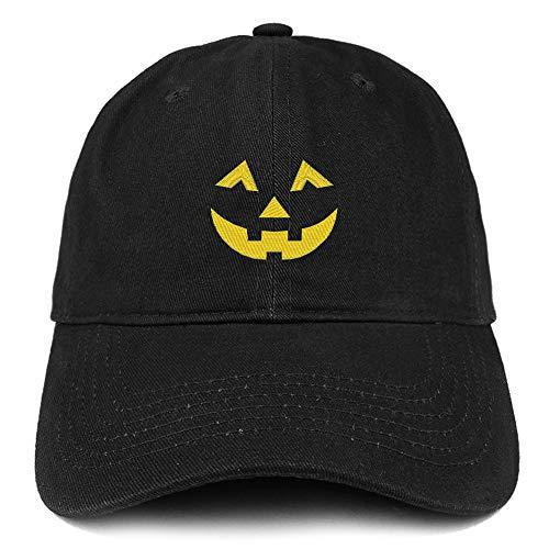 Trendy Apparel Shop Jack O Lantern Face Halloween Embroidered Dad Hat