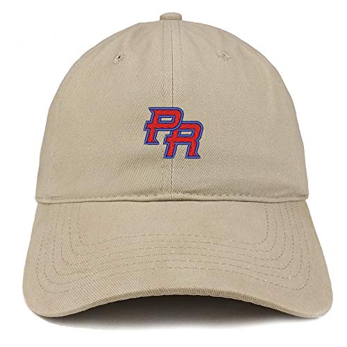 Trendy Apparel Shop Puerto Rico PR Small Embroidered Soft Crown 100% Brushed Cotton Cap