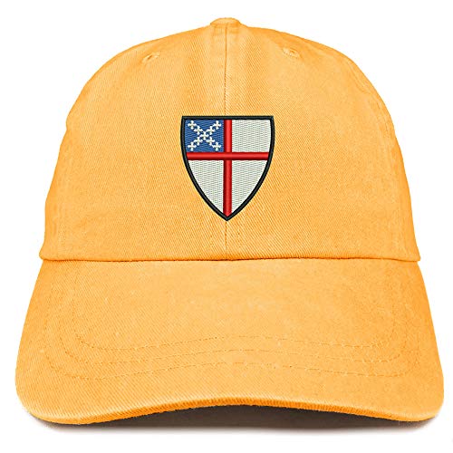 Trendy Apparel Shop Episcopal Shield Embroidered Washed Low Profile Cap