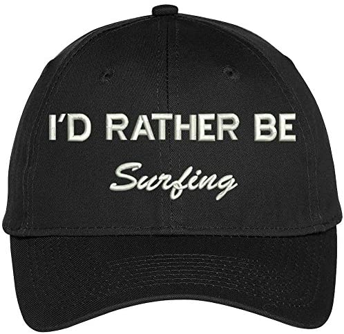Trendy Apparel Shop I Rather Be Surfing Embroidered Baseball Cap