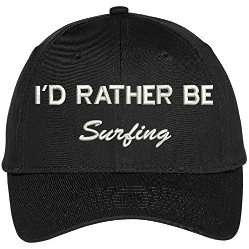 Trendy Apparel Shop I Rather Be Surfing Embroidered Baseball Cap