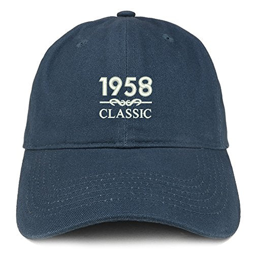 Trendy Apparel Shop Classic 1958 Embroidered Retro Soft Cotton Baseball Cap