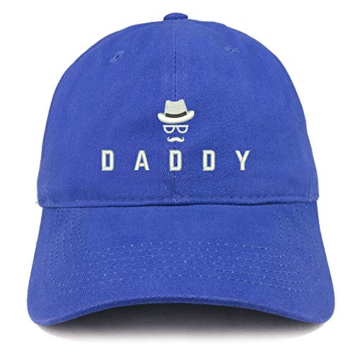 Trendy Apparel Shop Daddy with Face Embroidered Brushed Cotton Cap