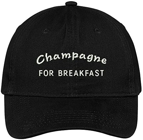 Trendy Apparel Shop Champagne for Breakfast Embroidered Cap Premium Cotton Dad Hat