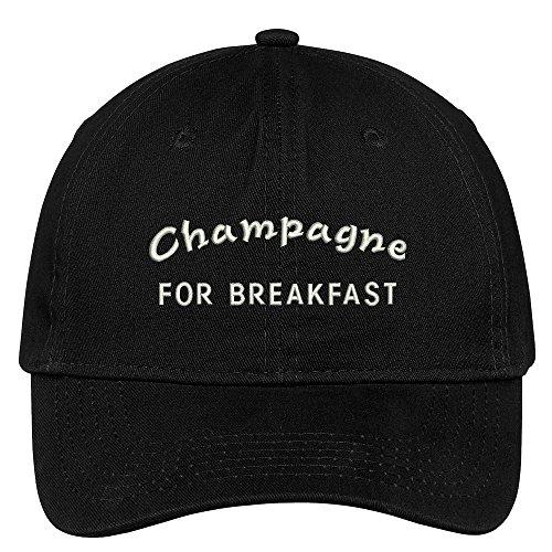 Trendy Apparel Shop Champagne for Breakfast Embroidered Cap Premium Cotton Dad Hat