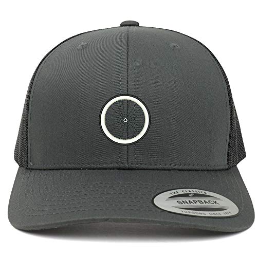 Trendy Apparel Shop Bicycle Wheel Embroidered 6 Panel Trucker Mesh Cap