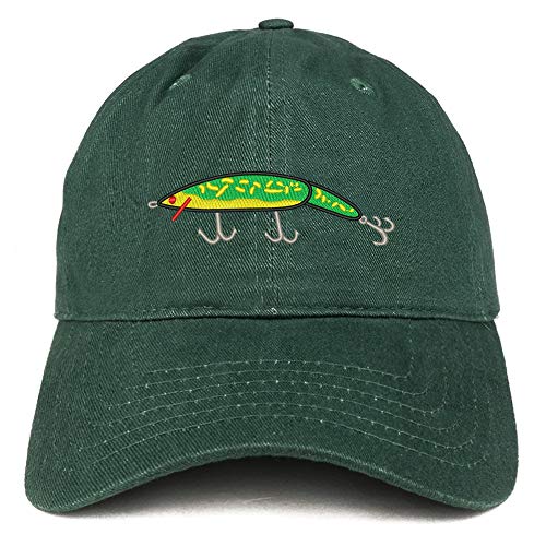 Trendy Apparel Shop Fishing Lure Embroidered Unstructured Cotton Dad Hat