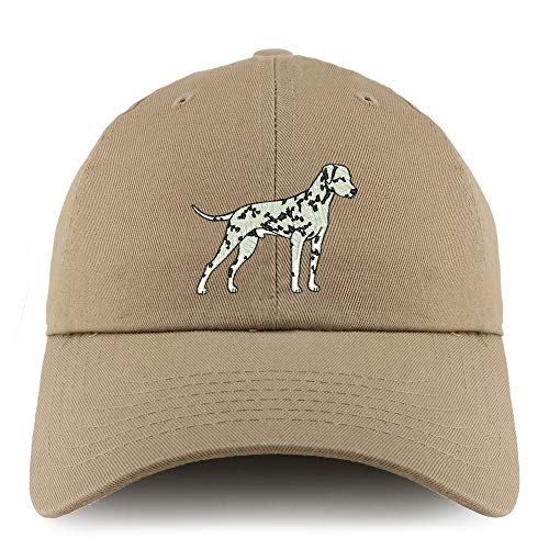 Trendy Apparel Shop Dalmatian Dog Embroidered Low Profile Soft Cotton Dad Hat Cap