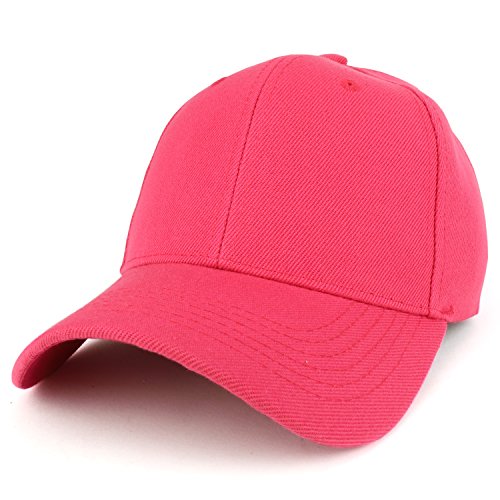 Trendy Apparel Shop Plain Structured Crown Adjustable Baseball Cap
