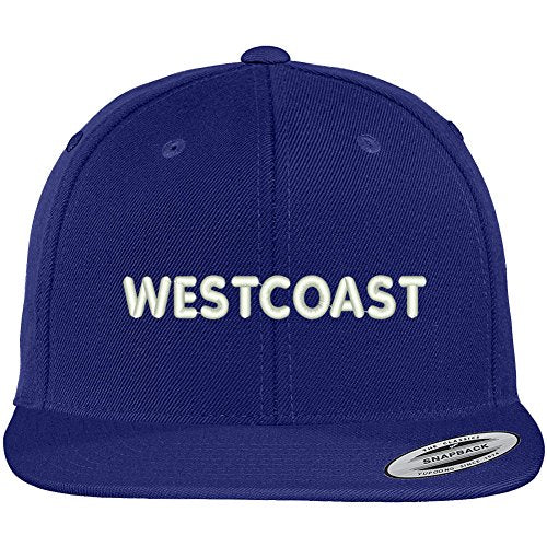 Trendy Apparel Shop Flexfit Westcoast Embroidered Flat Bill Snapback Cap