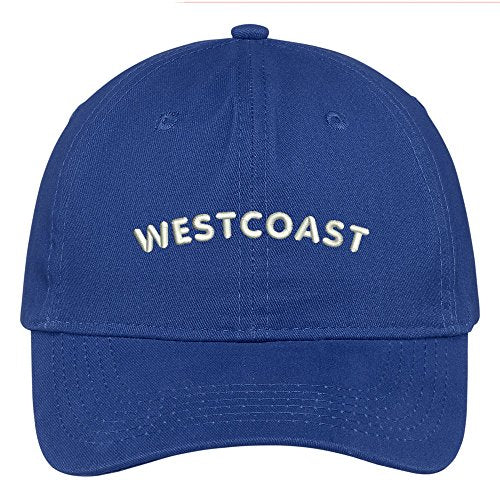 Trendy Apparel Shop Westcoast Embroidered Brushed Cotton Adjustable Cap