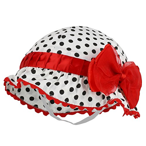 Trendy Apparel Shop Baby Infant Soft Polka Dot Print Cotton Bonnet Hat