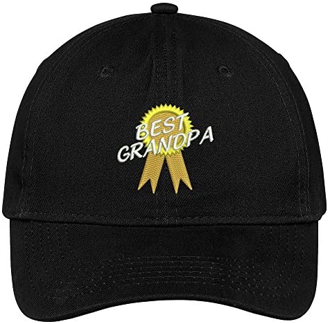 Trendy Apparel Shop Best Grandpa Embroidered Cap Premium Cotton Dad Hat