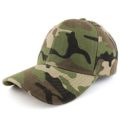 Trendy Apparel Shop Plain Structured Crown Adjustable Baseball Cap