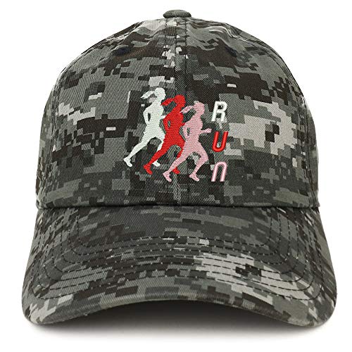 Trendy Apparel Shop Female Run Embroidered Soft Crown 100% Brushed Cotton Cap