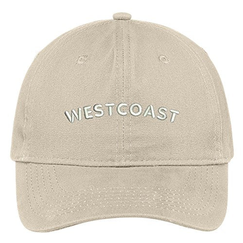 Trendy Apparel Shop Westcoast Embroidered Brushed Cotton Adjustable Cap