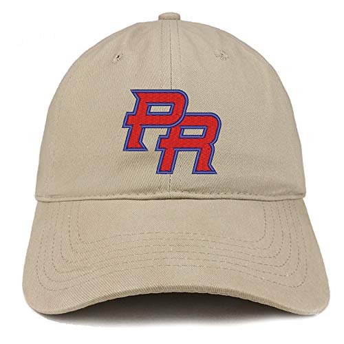 Trendy Apparel Shop Puerto Rico PR Embroidered Soft Crown 100% Brushed Cotton Cap