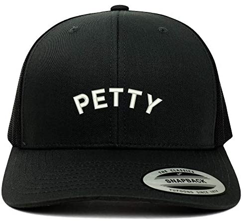 Trendy Apparel Shop Flexfit XXL Petty Embroidered Retro Trucker Mesh Cap