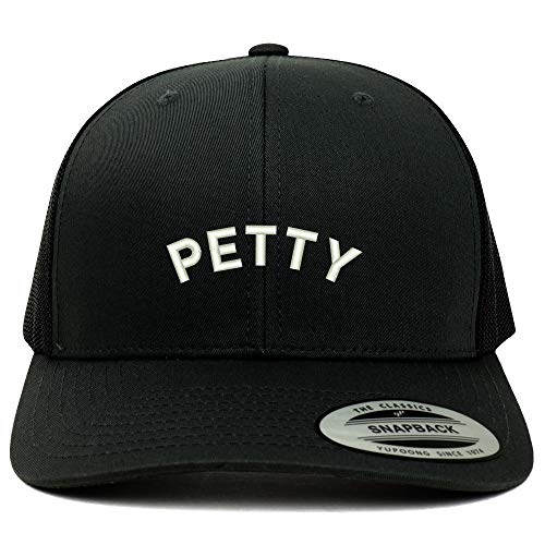 Trendy Apparel Shop Flexfit XXL Petty Embroidered Retro Trucker Mesh Cap